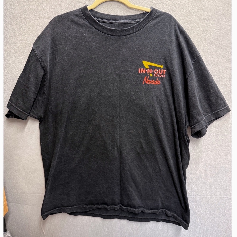In-N-Out Burger T-Shirt Mens XL Black Ex Nevada Retro Car Graphic Tee